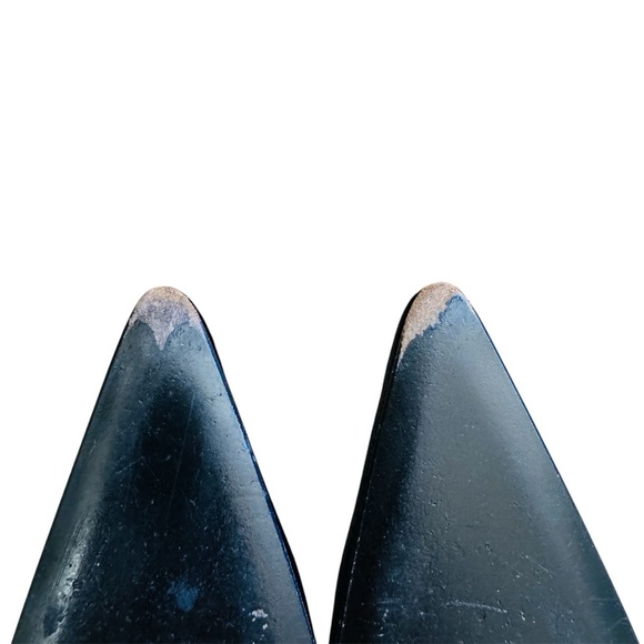 Prada Black velvet Slingback wedge Heels - Picture 11 of 11